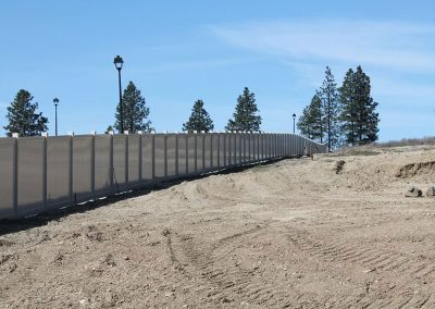 vinyl commercial parking lot fence