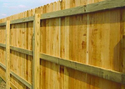 wooden fence example